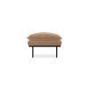 Retro sofa: hocker, corduroy rib, brown