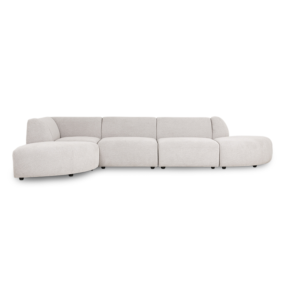 Jax couch: element left corner, sneak, light grey - Image 4