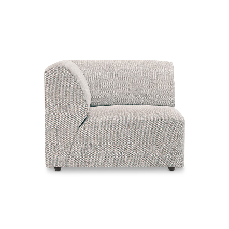 Jax couch: element left corner, sneak, light grey