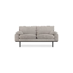 Retro sofa: 2-seats, sneak, light grey