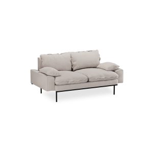 Alternative view of Retro sofa: 2-seats, cosy, beige