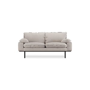 Retro sofa: 2-seats, cosy, beige