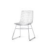 Metal wire chair silver - Image 2