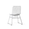Metal wire chair silver - Image 3