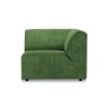 Jax couch: element right corner, royal velvet, green