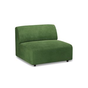 Alternative view of Jax couch: element middle, royal velvet, green