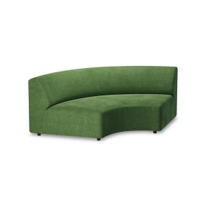 Alternative view of Jax couch: element round, royal velvet, green
