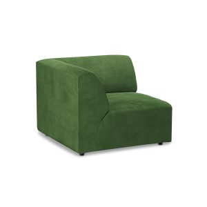 Alternative view of Jax couch: element left end, royal velvet, green