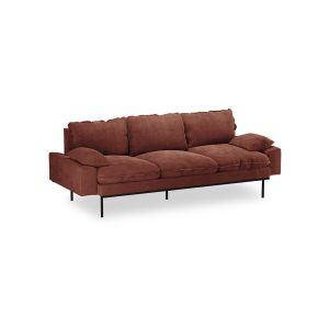 Alternative view of Retro sofa: 3-seats, royal velvet, magnolia