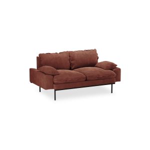 Alternative view of Retro sofa: 2-seats, royal velvet, magnolia