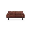 Retro sofa: 2-seats, royal velvet, magnolia