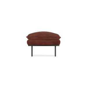Retro sofa: hocker, royal velvet, magnolia