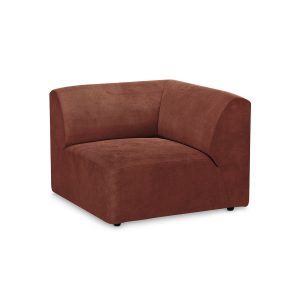 Alternative view of Jax couch: element right corner, royal velvet, magnolia