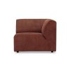 Jax couch: element right corner, royal velvet, magnolia