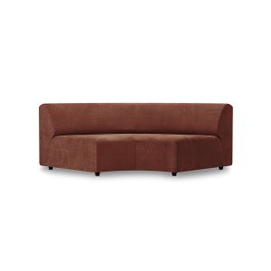 Jax couch: element round, royal velvet, magnolia
