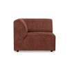 Jax couch: element left end, royal velvet, magnolia