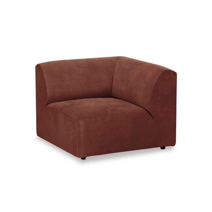 Jax couch: element right end, royal velvet, magnolia - Image 2