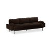 Retro sofa: 4-seats, royal velvet, espresso - Image 2