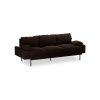 Retro sofa: 3-seats, royal velvet, espresso - Image 2