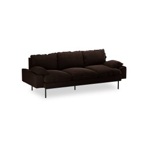 Alternative view of Retro sofa: 3-seats, royal velvet, espresso