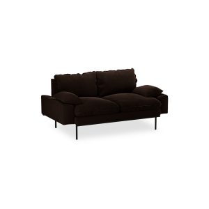 Alternative view of Retro sofa: 2-seats, royal velvet, espresso