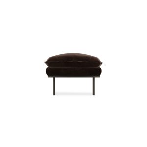 Retro sofa: hocker, royal velvet, espresso