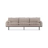 Retro sofa: 4-seats, sneak, beige