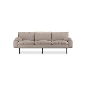 Retro sofa: 3-seats, sneak, beige