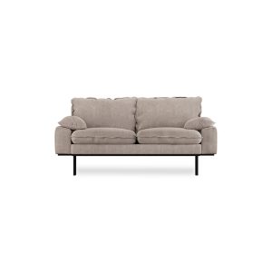Retro sofa: 2-seats, sneak, beige