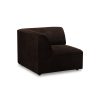Jax couch: element left corner, royal velvet, espresso - Image 2