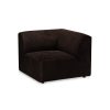 Jax couch: element right corner, royal velvet, espresso - Image 2