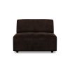 Jax couch: element middle, royal velvet, espresso