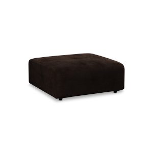 Alternative view of Jax couch: element hocker, royal velvet, espresso