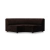 Jax couch: element round, royal velvet, espresso
