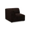 Jax couch: element left end, royal velvet, espresso - Image 2