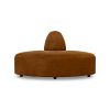 Jax couch: element angle, royal velvet, caramel