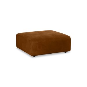 Alternative view of Jax couch: element hocker, royal velvet, caramel