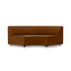 Jax couch: element round, royal velvet, caramel