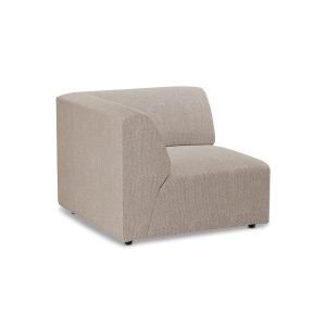 Alternative view of Jax couch: element left end, sneak, beige