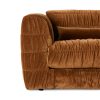 Club couch: royal velvet, caramel - Image 3
