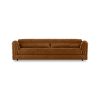 Club couch: royal velvet, caramel