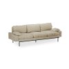 Retro sofa: 4-seats, corduroy rib, hay - Image 2