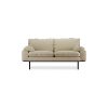 Retro sofa: 2-seats, corduroy rib, hay