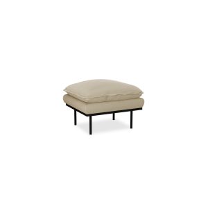 Alternative view of Retro sofa: hocker, corduroy rib, hay