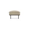 Retro sofa: hocker, corduroy rib, hay