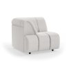 Wave couch: element left high arm, corduroy rib, cream - Image 2