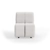 Wave couch: element middle small, corduroy rib, cream