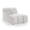 Wave couch: element left divan, corduroy rib, cream - Image 2