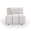Wave couch: element left divan, corduroy rib, cream