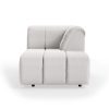 Wave couch: element right divan, corduroy rib, cream